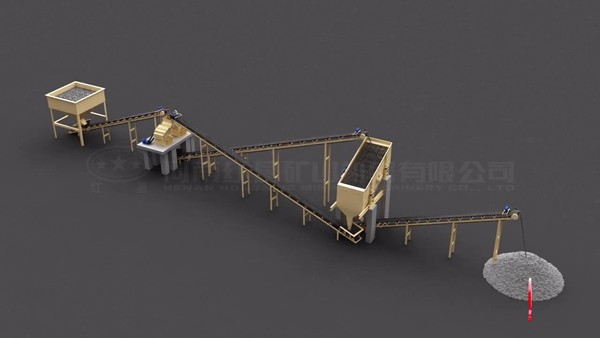 時(shí)產(chǎn)100噸細(xì)碎機(jī)制砂處理流程