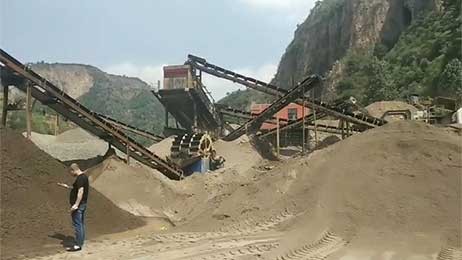 250T/H鶴壁大型石料廠移動(dòng)破碎機(jī)現(xiàn)場視頻_帶洗沙