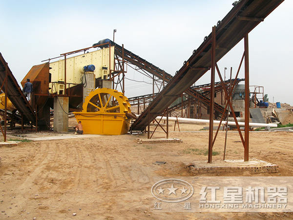 石英砂生產(chǎn)線現(xiàn)場