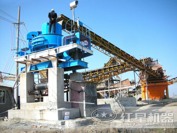 制砂生產(chǎn)線生產(chǎn)現(xiàn)場(chǎng)