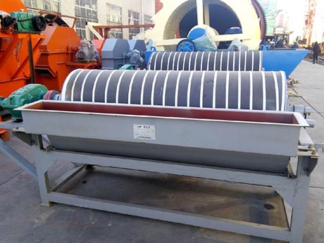 永磁筒式磁選機(jī)構(gòu)造及參數(shù)