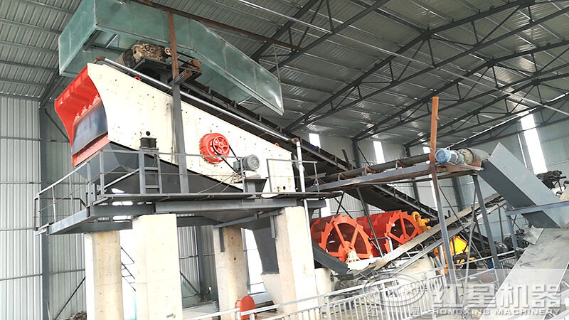 斗式洗砂機(jī)多少錢一臺(tái)？一小時(shí)160噸洗砂生產(chǎn)線配置方案