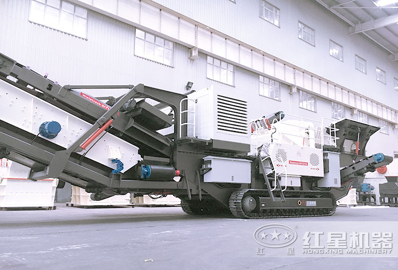 履帶移動(dòng)破碎機(jī)+反擊破