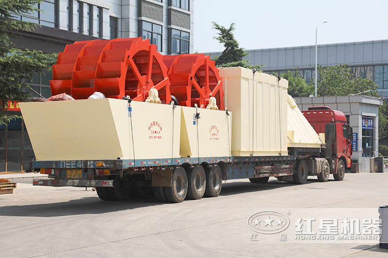 紅星機(jī)器石子水洗設(shè)備現(xiàn)貨，車間發(fā)貨