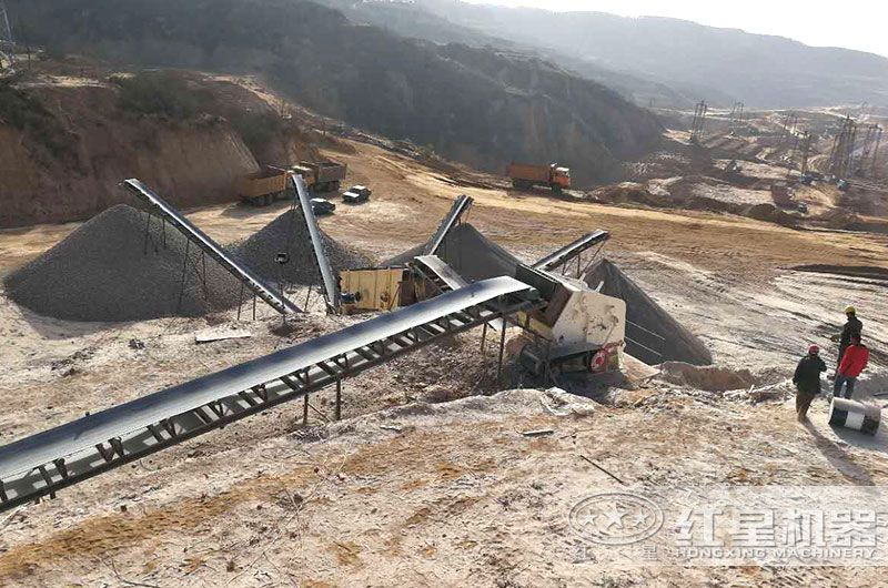 反擊式石頭破碎機(jī)生產(chǎn)現(xiàn)場