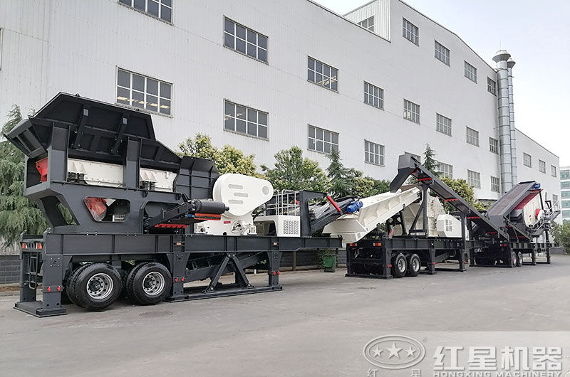輪胎移動式破碎車-開著跑的碎石機(jī)！附現(xiàn)場視頻及報價