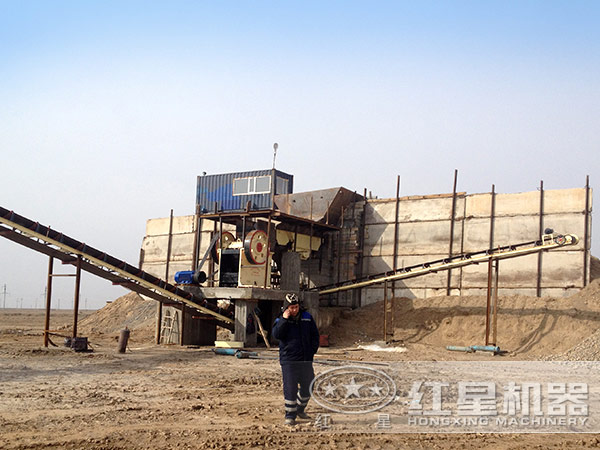 石料生產(chǎn)線現(xiàn)場