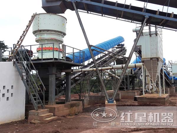 玄武巖圓錐破碎機(jī)應(yīng)用現(xiàn)場圖