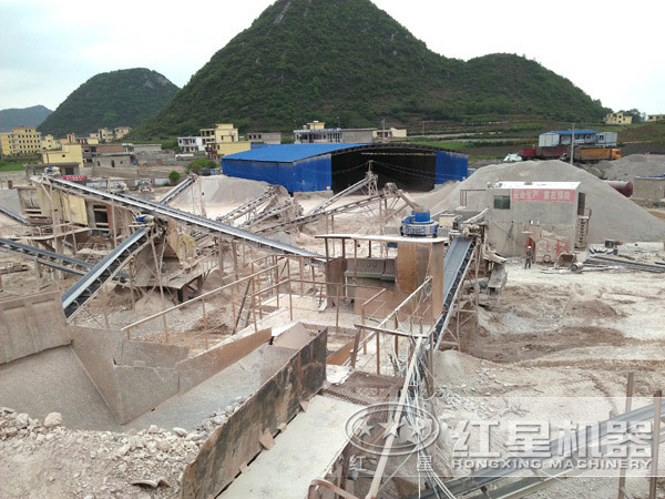 制砂機(jī)生產(chǎn)現(xiàn)場