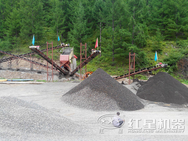 同時四種規(guī)格砂子產(chǎn)出