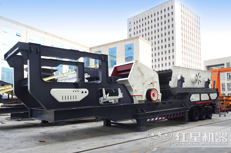 輪胎移動(dòng)破碎機(jī)，行走自由，不傷路面