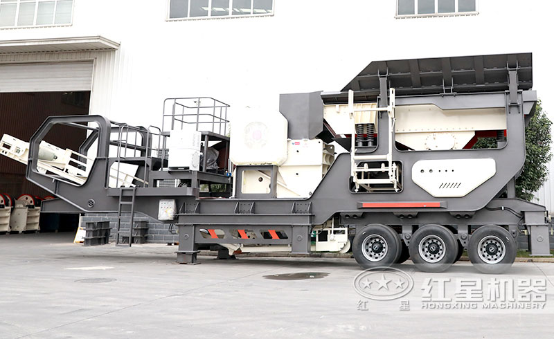 移動汽車載打石子機(jī)廠區(qū)圖