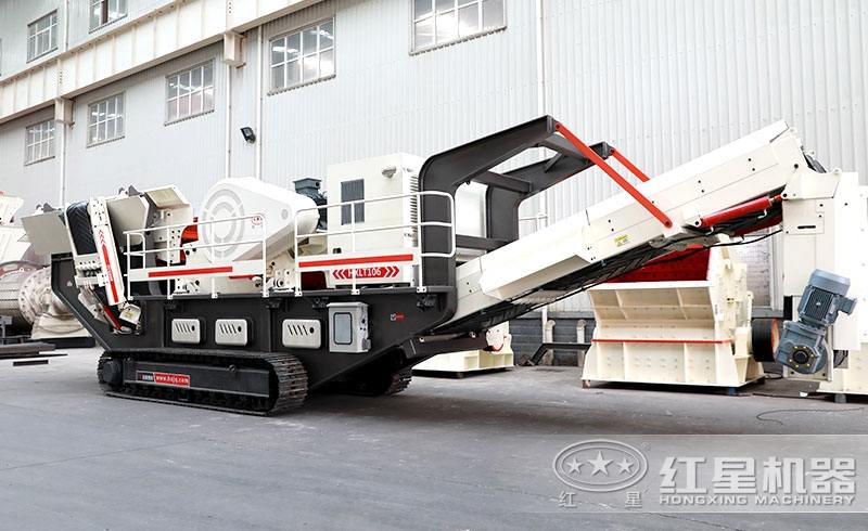 履帶式移動(dòng)破碎站車間