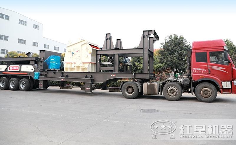 公路用移動(dòng)石子破碎機(jī)發(fā)貨圖
