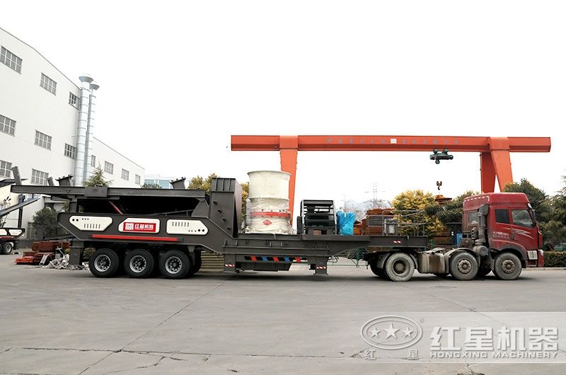 輪胎式移動圓錐破碎機(jī)發(fā)貨