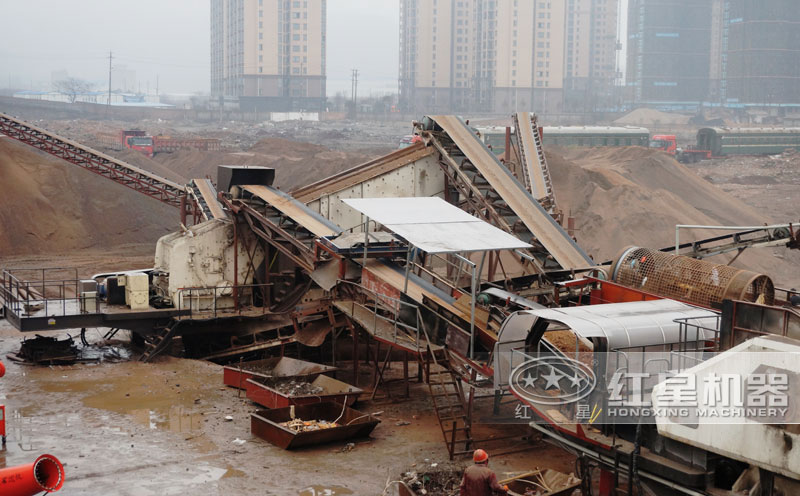 建筑廢料處理現(xiàn)場(chǎng)