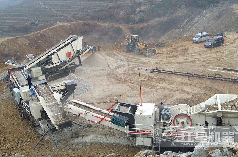 三合一移動石頭破碎機