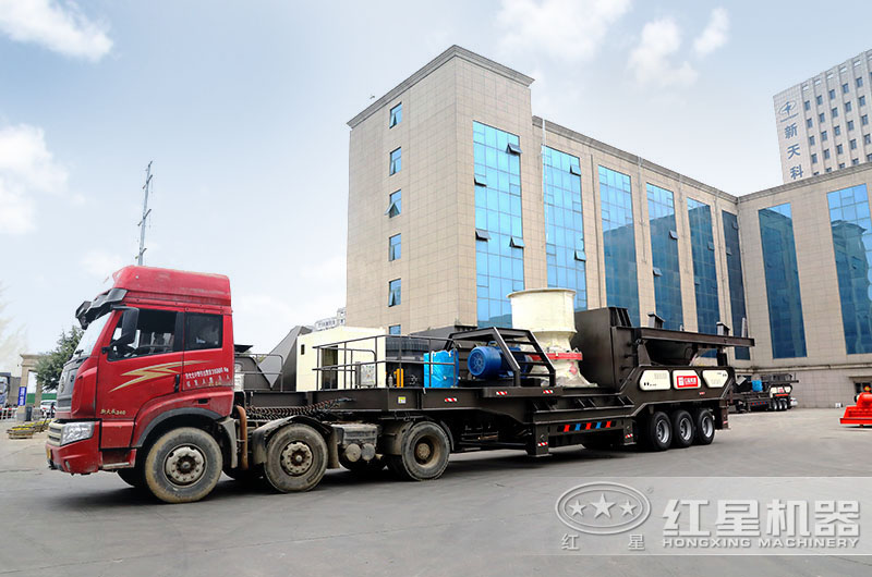 客戶訂購(gòu)的小型石頭移動(dòng)磨砂機(jī)發(fā)貨