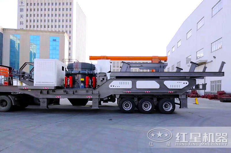 移動(dòng)破碎石子機(jī)搭配圓錐破