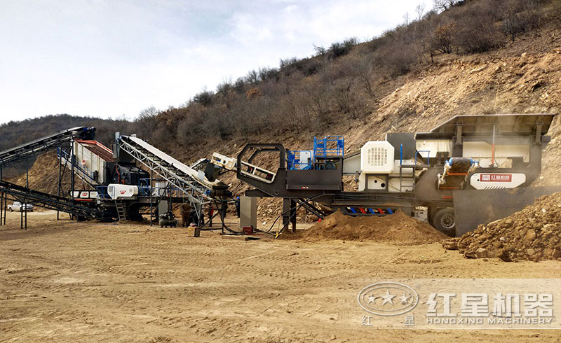 流動碎石機(jī)械設(shè)備現(xiàn)場實(shí)拍