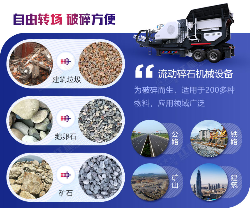 流動碎石機(jī)械設(shè)備用途
