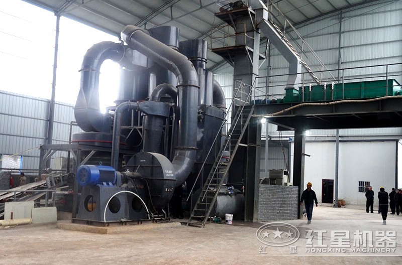 紅星為客戶配置生產(chǎn)的全套磨粉生產(chǎn)線設備占地面積小