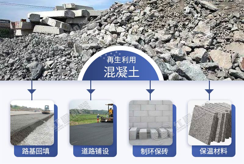 混凝土塊制成沙后具有廣泛用途