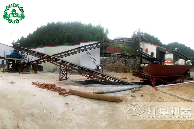 混合配搭制砂現(xiàn)場(chǎng)