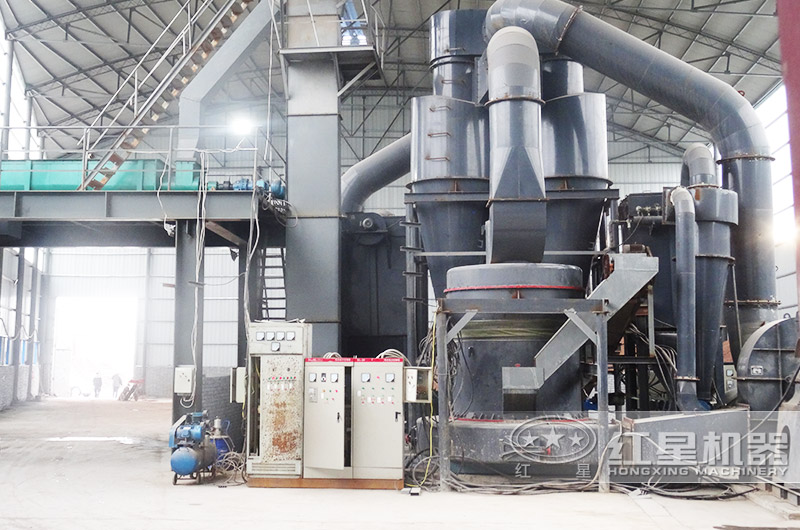 紅星雷蒙磨粉機無人作業(yè)車間