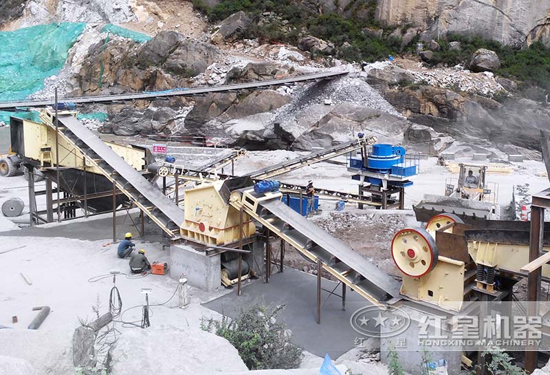 中等硬度石料制沙生產(chǎn)線