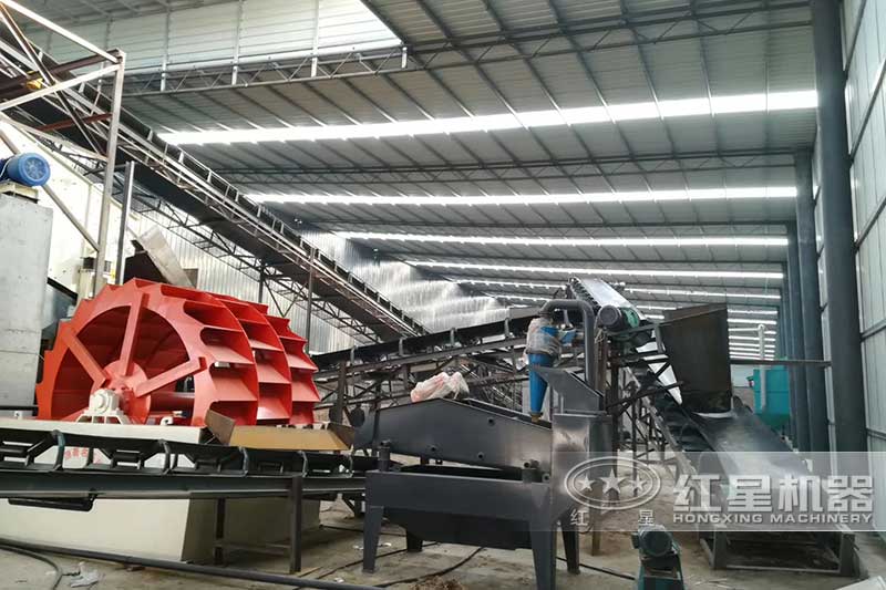 紅星為客戶承建的洗沙細沙回收一體產(chǎn)線