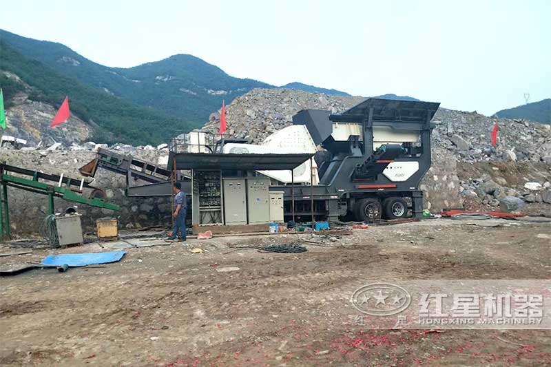 渣土建筑垃圾處理現(xiàn)場(chǎng)