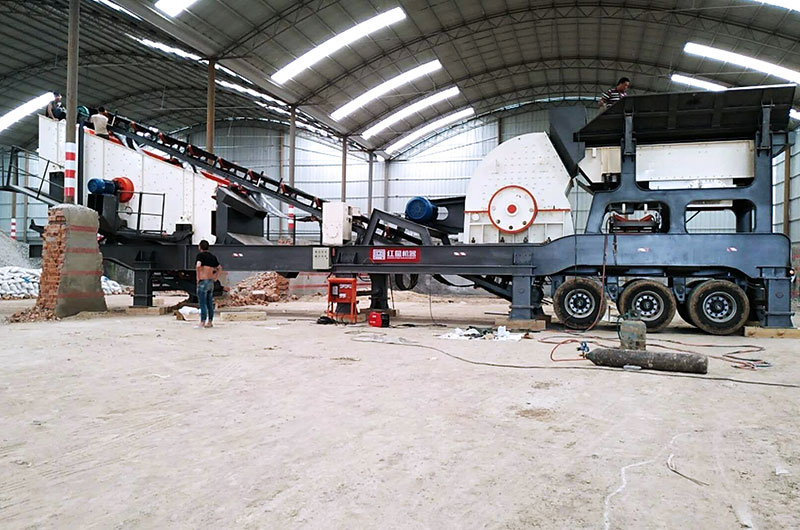 全自動(dòng)破碎生產(chǎn)現(xiàn)場三