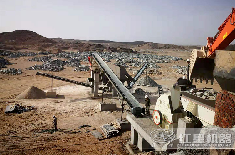 現(xiàn)場只需一臺重錘破碎機即可