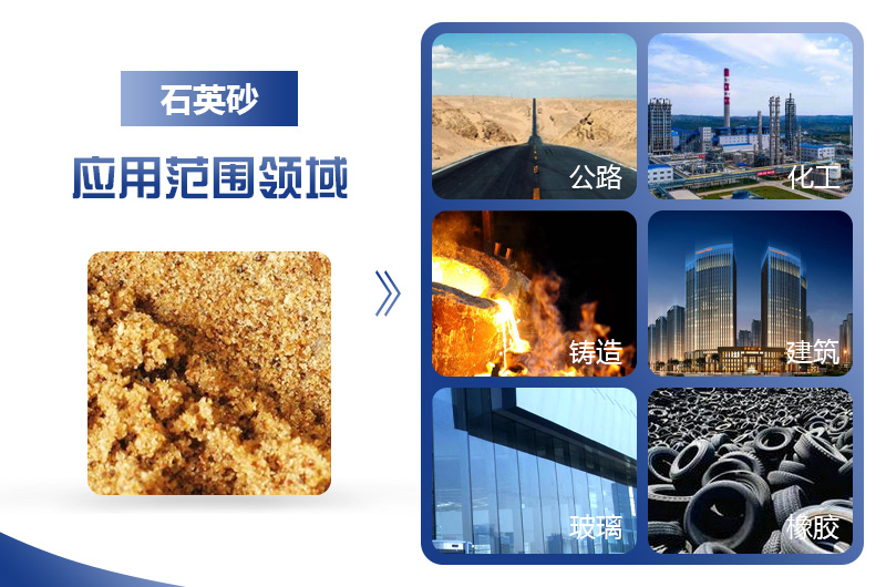 石英砂制成沙有廣泛的用途