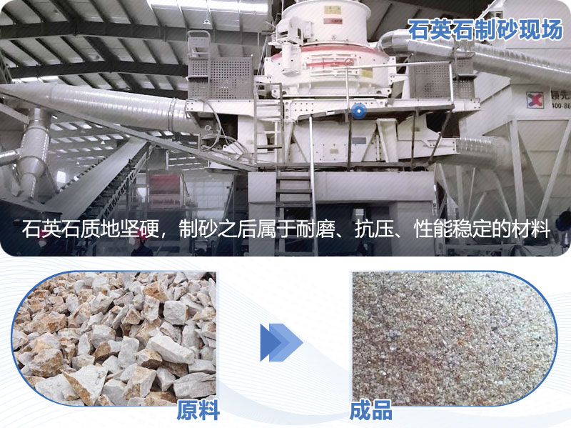 時產(chǎn)30噸左右的石英石沖擊式制砂機(jī)，成品5mm用什么型號