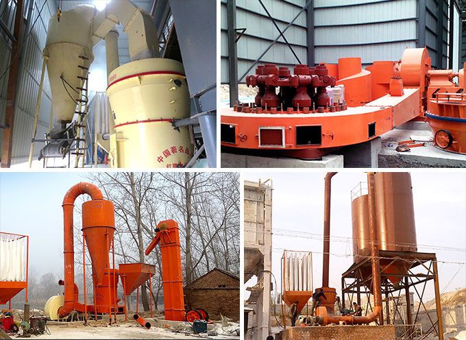 重晶石雷蒙磨粉機現(xiàn)場圖片