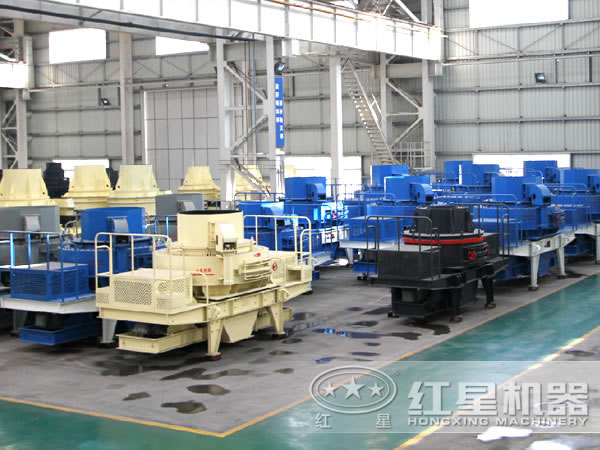 石英石制砂機廠區(qū)圖