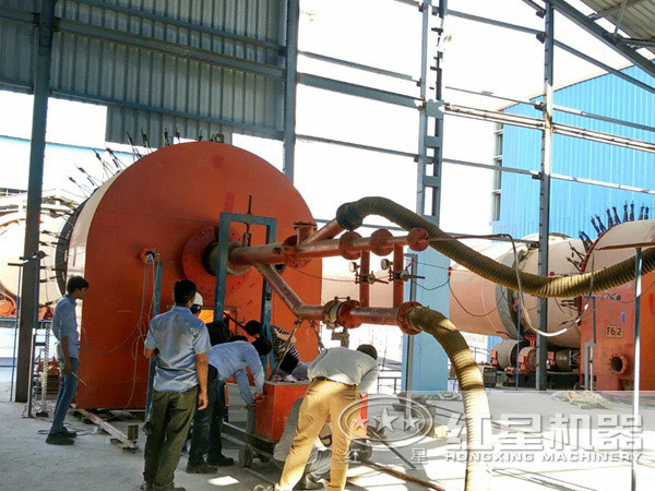 陶?；剞D(zhuǎn)窯生產(chǎn)線